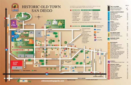 Business Locations and Locations of Historic Buildings at Old Town San Diego